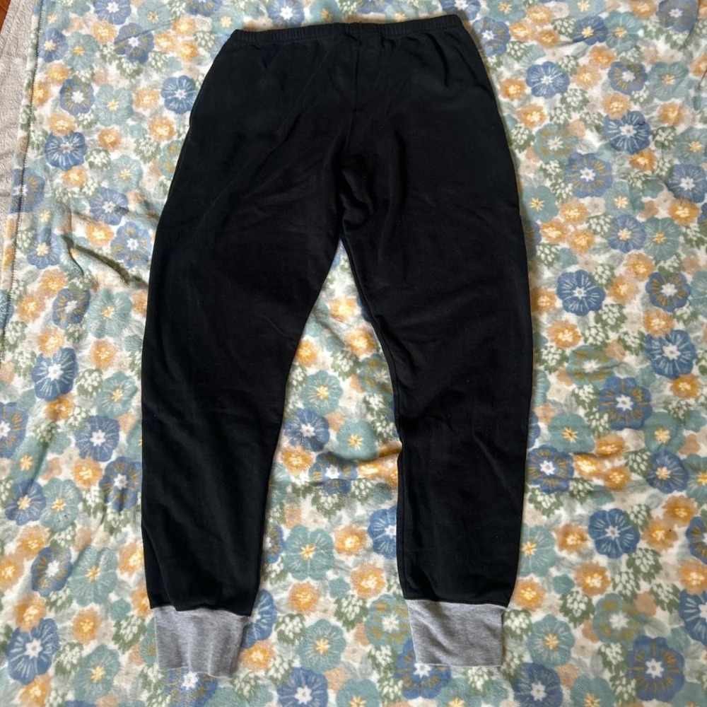 Peace Love World Black and grey sweatpants drawstring waistband women's medium - Picture 5 of 5